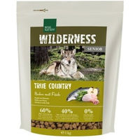 Produktbild von REAL NATURE WILDERNESS Trockenfutter Hund Senior Huhn mit Lachs und Hering getreidefrei 1 kg - 1 kg