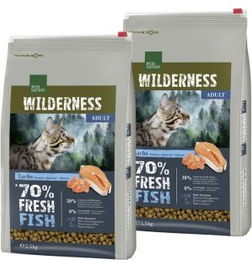 REAL NATURE WILDERNESS Trockenfutter Katze Adult Fresh Fish Lachs Getreidefrei mit hohem Fleischanteil 2x 2,5 kg - 2 x 2,5 kg – Bild 1 von 2