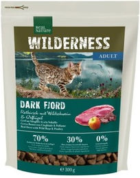 Produktbild von REAL NATURE WILDERNESS Trockenfutter Katze Adult Getreidefrei mit Rentier Wildschwein und Geflügel 300 g - 300 g