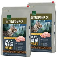 Produktbild von REAL NATURE WILDERNESS Trockenfutter Katze Adult Huhn 2x2,5 kg - 2 x 2,5 kg