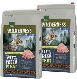 REAL NATURE WILDERNESS Trockenfutter Katze Adult Pute Getreidefrei mit hohem Fleischanteil 2x2,5 kg - 2 x 2,5 kg – Bild 1 von 3