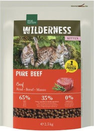 REAL NATURE WILDERNESS Trockenfutter Katze Kitten Pure Beef 2,5 kg – Bild 1 von 3