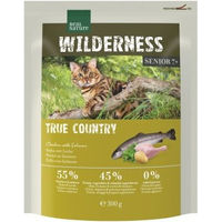 Produktbild von REAL NATURE WILDERNESS True Country Getreidefreies Trockenfutter für Senior Katzen mit Huhn und Lachs 300 g - 300 g