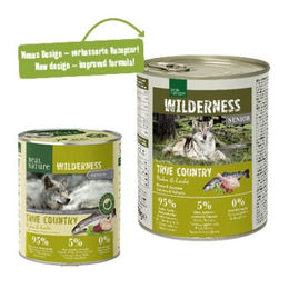 REAL NATURE WILDERNESS True Country Nassfutter Hund Senior Huhn und Lachs Stückchen in Sauce getreidefrei 24x800 g - 24 x 800 g – Bild 1 von 2