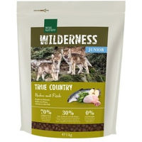 Produktbild von REAL NATURE WILDERNESS Wolfsblut Trockenfutter Hund Junior Huhn mit Fisch getreidefrei 1 kg - 1 kg