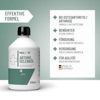 Produktbild von REAVET Arthro Gelenköl mit Lachs für Hunde 500ml kaltgepresst zur Unterstützung der Gelenke - 500 ml