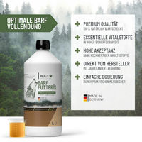 Produktbild von ReaVET Bio Barf Futteröl Lachs und Fisch für Hunde Adult 500ml Haut-Fell-Supplement - 1000 ml