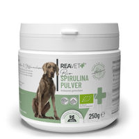 Produktbild von REAVET Bio Spirulina Pulver für Hunde und Katzen zur Immunstärkung sowie für Haut und Fell 250g - 250 g