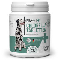 Produktbild von REAVET Chlorella Tabletten für Hunde zur Immunstärkung und Unterstützung von Haut und Fell 500 Stück