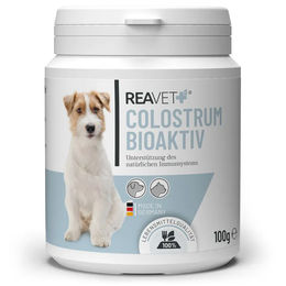 ReaVET Colostrum Bioaktiv Pulver für Hund und Katze 100g zur Unterstützung von Immunsystem sowie Magen und Darm - 100 g – Bild 1 von 13