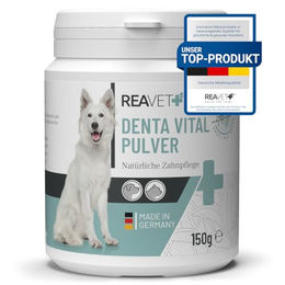 ReaVET Denta Vital Zahnpflege Pulver für Hunde und Katzen zur Zahnsteinentfernung 150g - 150 g – Bild 1 von 13