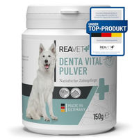 Produktbild von ReaVET Denta Vital Zahnpflege Pulver für Hunde und Katzen zur Zahnsteinentfernung 150g - 150 g