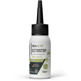 REAVET EctoStop Spot On für Katzen 50ml gegen Zecken, Flöhe und Milben mit Kokosöl - 50 ml – Bild 1 von 13