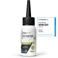 Produktbild von ReaVET EctoStop Spot On Hund 50ml Pflanzlicher Schutz gegen Flöhe, Zecken und Milben - 50 ml