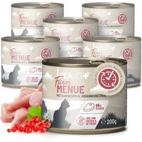 Produktbild von REAVET Feines Menü Kaninchen Getreidefrei mit hohem Fleischanteil 6x200 g - 6 x 200 g