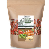 Produktbild von ReaVET Früchte und Gemüse Mix mit Kräutern 1kg Getreidefreie Gemüseflocken als Barf Zusatz für Hunde - 1 kg