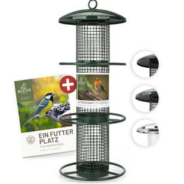 Produktbild von REAVET Futtersäule aus Metall für Erdnüsse in Grün 35cm - 35 cm