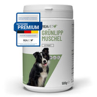 Produktbild von ReaVET Grünlippmuschel Extrakt Pulver 500g für Hunde Katzen und Pferde zur Unterstützung der Gelenke - 500 g