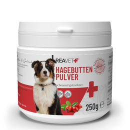 ReaVET Hagebuttenpulver für Hunde und Katzen 250g zur Unterstützung von Immunsystem und Gelenken - 250 g – Bild 1 von 13