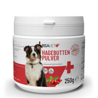 Produktbild von ReaVET Hagebuttenpulver für Hunde und Katzen 250g zur Unterstützung von Immunsystem und Gelenken - 250 g