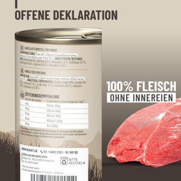 Produktbild von REAVET Hund Nassfutter Pferd Monoprotein Hypoallergen 6x800 g - 6 x 800 g