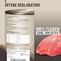 Produktbild von REAVET Hund Nassfutter Pferd Monoprotein Hypoallergen 6x800 g - 6 x 800 g