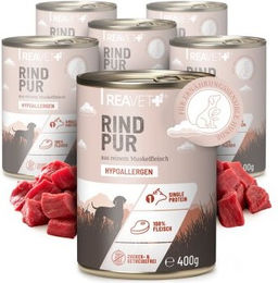 REAVET Hund Nassfutter Rind Monoprotein Sensitive ohne Zucker und Farbstoffe – Bild 1 von 3