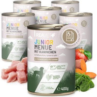 Produktbild von ReaVET Hundefutter Junior Menü mit Kaninchen 6x400 g