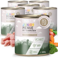Produktbild von ReaVET Hundefutter Junior Menü mit Kaninchen 6x800 g