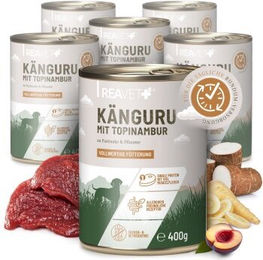 REAVET Hundefutter Känguru mit Topinambur, Pastinake und Pflaume, hoher Fleischanteil, 6 x 400g – Bild 1 von 2