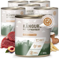 Produktbild von REAVET Hundefutter Känguru mit Topinambur, Pastinake und Pflaume, hoher Fleischanteil, 6 x 800g