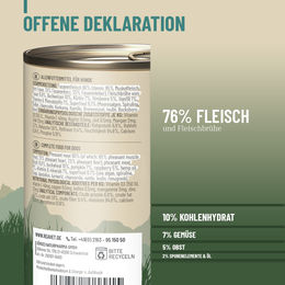 REAVET Hundefutter Nass Fasan Stückchen in Sauce Getreidefrei Adult 6x800g - 6 x 800 g – Bild 1 von 4