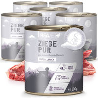 Produktbild von REAVET Hundefutter Nass Ziege PUR Adult 6 x 800g Dose