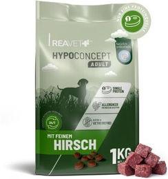 REAVET Hypoconcept Hundetrockenfutter Hirsch Hypoallergen Getreidefrei Monoprotein 1kg – Bild 1 von 3