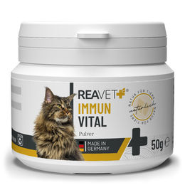 ReaVET Immun Vital Vitaminpulver für Katzen zur Immunstärkung sowie für Haut und Fell 50g - 50 g – Bild 1 von 3