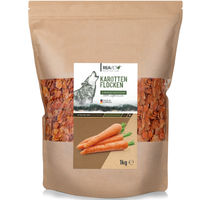 Produktbild von ReaVET Karottenflocken für Hunde 1kg Hypoallergenes Barf Zusatz zur Verdauung und Nahrungsergänzung - 1 kg