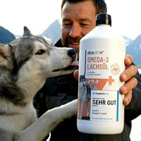 Produktbild von ReaVET Lachsöl für Hunde 2 x 1 Liter hochdosiertes Fischöl mit Omega 3 und 6 zur Unterstützung von Haut, Fell und Gelenken - 2 x 1 l