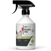 Produktbild von REAVET Milben Frei Spray für Hühner 500ml zur Bekämpfung von Milben und Parasiten im Hühnerstall - 500 ml