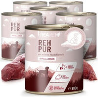 Produktbild von ReaVET Nassfutter Reh PUR 6 x 800g