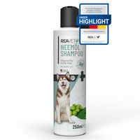 Produktbild von ReaVET Neemöl Shampoo für Hunde 250ml zur Pflege bei Juckreiz und gegen Flöhe, Zecken sowie Milben - 250 ml