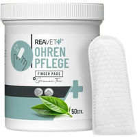Produktbild von REAVET Ohrenpflege Finger-Pads Ohrenreiniger Weiß 120 Stück