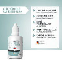 Produktbild von REAVET Ohrenreiniger mit kolloidalem Silber für Hunde und Katzen 2 x 50ml - 2 x 50 ml
