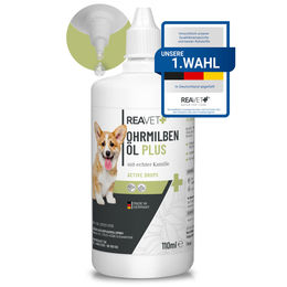 ReaVET Ohrmilbenöl Plus Ohrenreiniger für Hunde 100ml - 110 ml – Bild 1 von 13