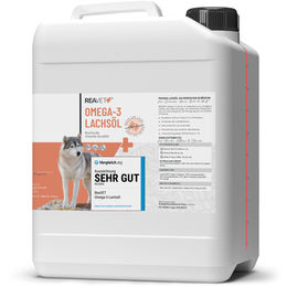 ReaVET Omega-3 Lachsöl für Hunde, Katzen und Pferde zur Unterstützung von Haut, Fell und Gelenken, 5 Liter - 5 l – Bild 1 von 13