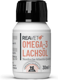 ReaVET Omega-3 Lachsöl zur Nahrungsergänzung für Haut, Fell und Gelenke ohne Farb- und Aromastoffe – Bild 1 von 4
