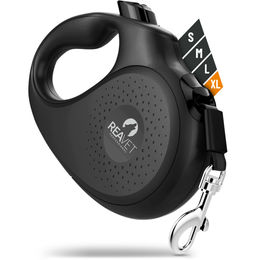 REAVET Rollleine für große Hunde XL aus Nylon Schwarz 8m - 8 m – Bild 1 von 6