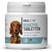Produktbild von ReaVET Ruhepol Tabletten zur Beruhigung für alle Altersstufen und Größen