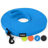Produktbild von REAVET Schleppleine für Hunde, Blau, 15 Meter, wasserfest aus Gummi