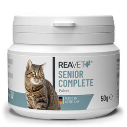 ReaVET Senior Complete Pulver Nahrungsergänzung für ältere Katzen zur Unterstützung von Herz und Gelenken 50g - 50 g – Bild 1 von 13