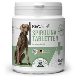 REAVET Spirulina Tabletten für Hunde zur Immunstärkung und Unterstützung von Haut & Fell 500 Stück – Bild 1 von 13